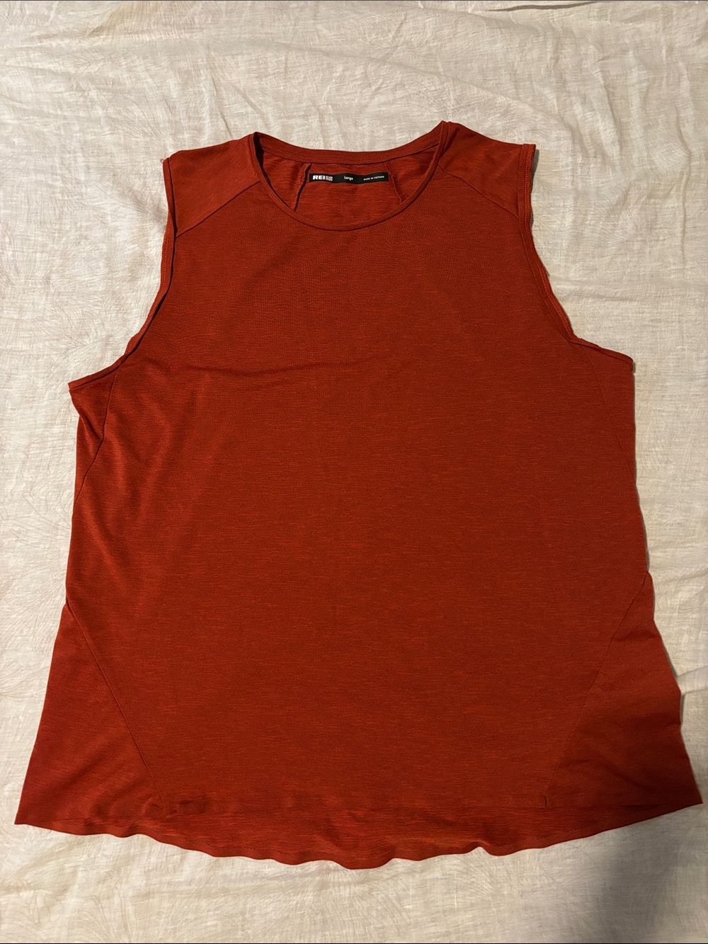 Rust colored REI tank top size L